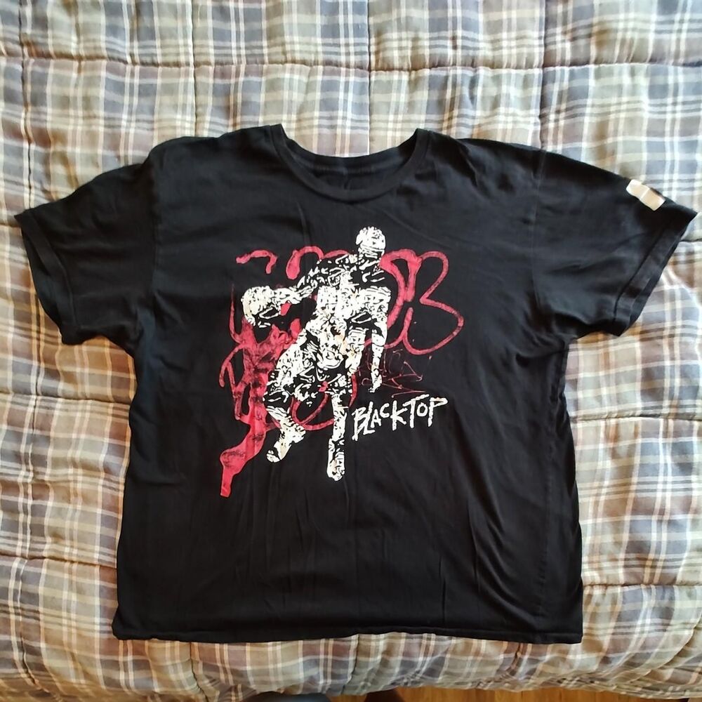 Reebok Blacktop Series Black T-shirt Graffiti Artist Size XL Extra Large